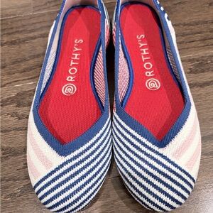 Rothy's Women's Flats - Blue and Red Stripes